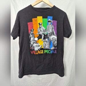 Village People Rainbow Equalizer Graphic Tee Medium